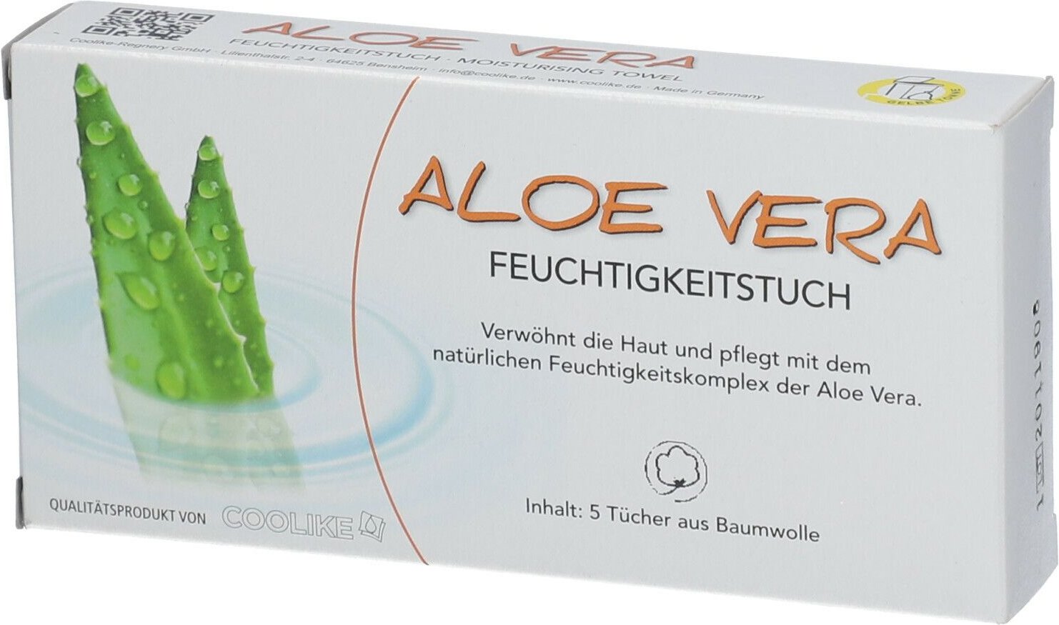 Coolike Aloe Vera Feuchtigkeitstuch 5 St Tücher