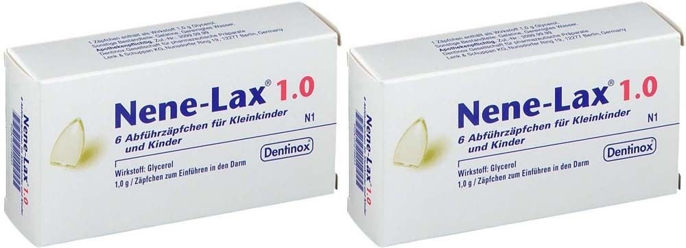 Nene LAX 1.0 Kleinki U KIN x2 2x6 St Kinder-Suppositorien