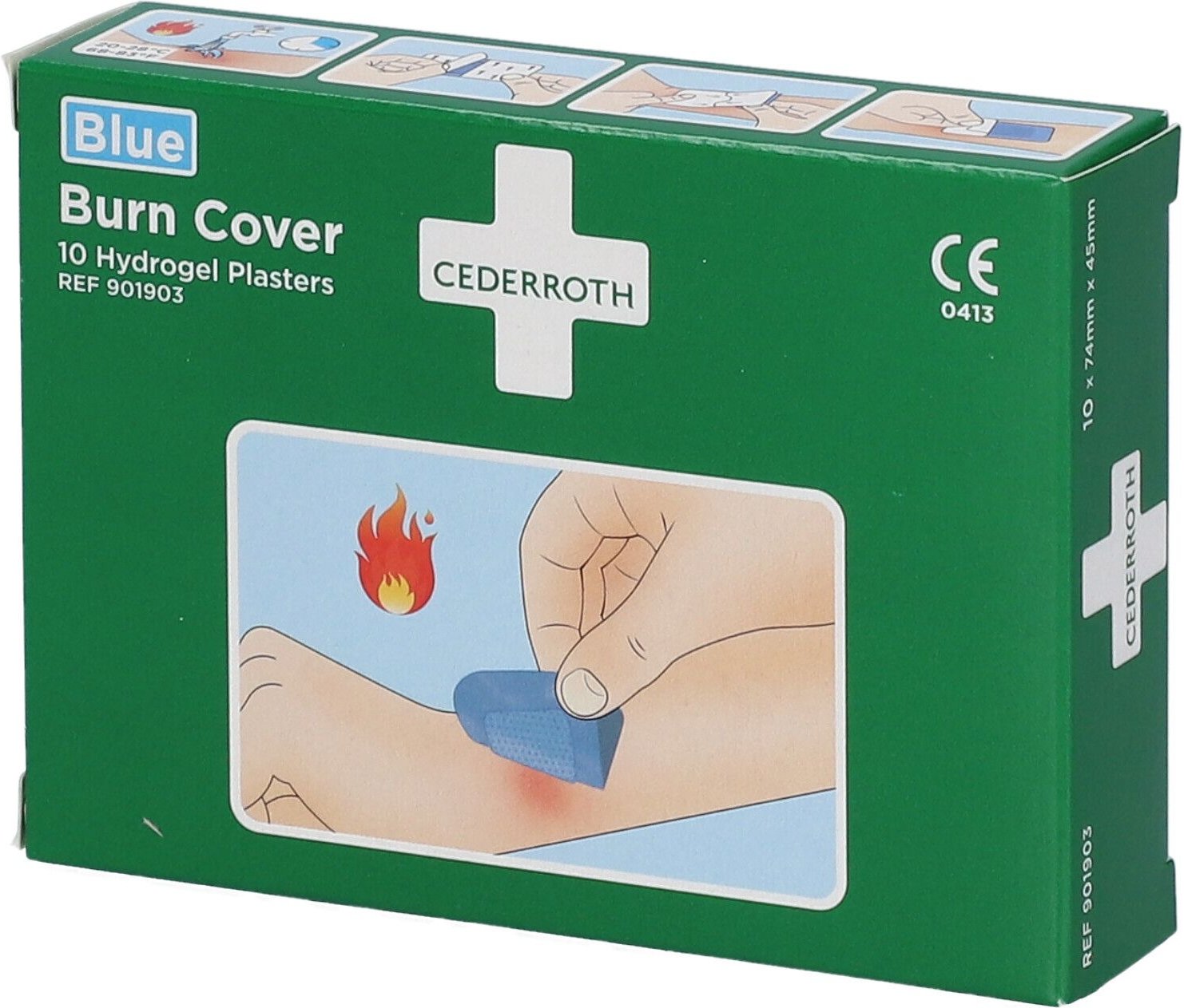 Thumbnail - Cederroth Blue Burn Cover Hydrogel 901903 10 St Verband