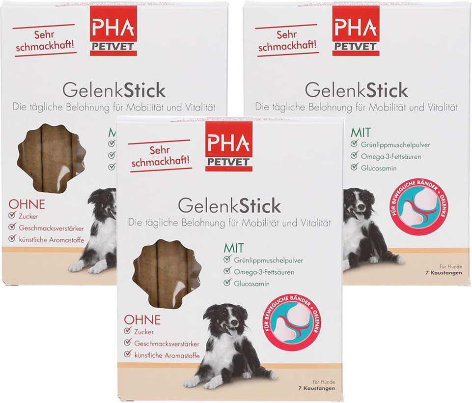 PHA GelenkStick für Hunde 3-er Set 3x7 St Stäbchen