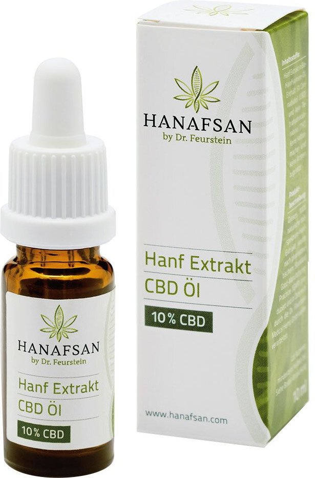 CBD OEL 10% Hanafsan 10 ml Tropfen zum Einnehmen