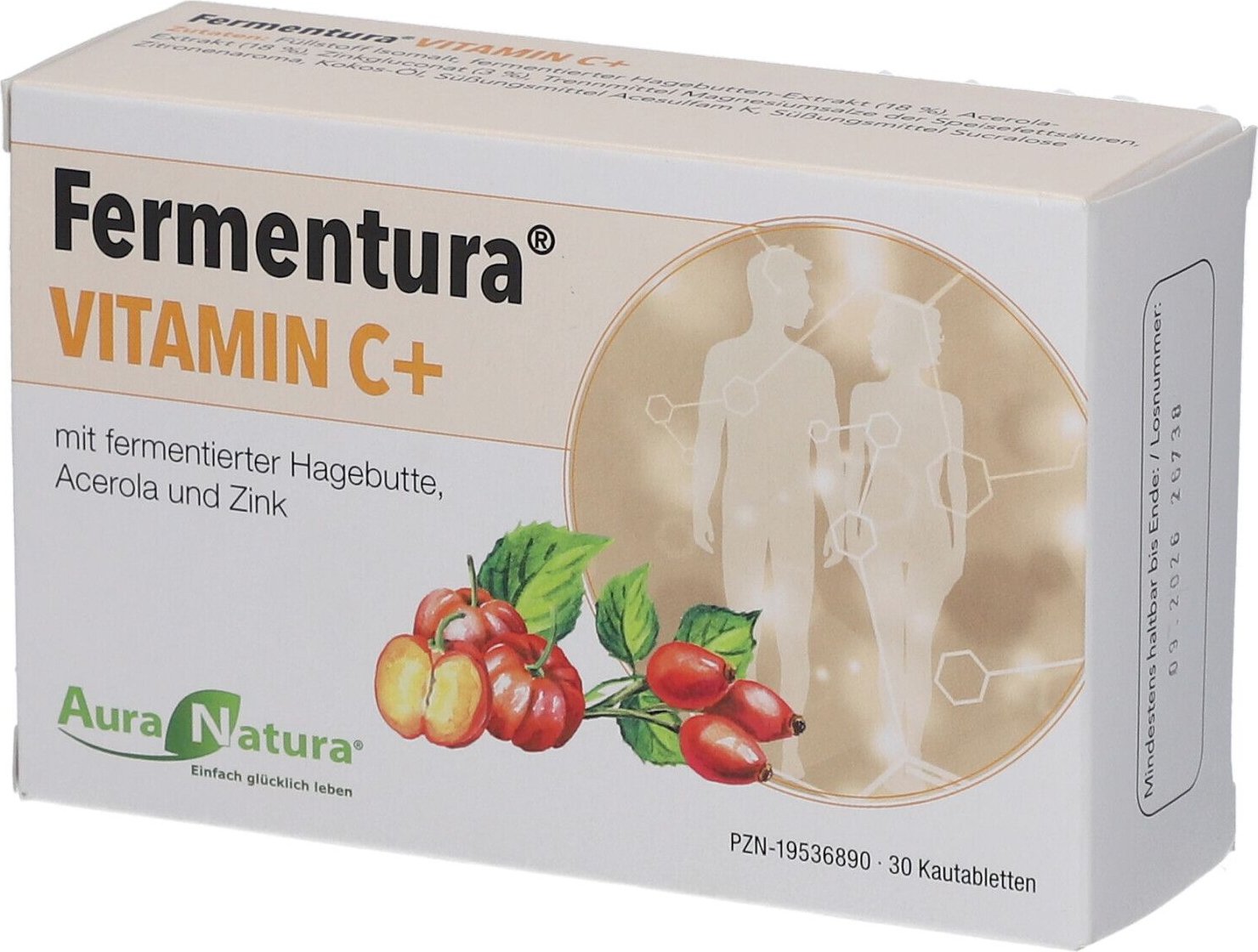 Auranatura Fermentura Vitamin C+ Kautabletten 30 St
