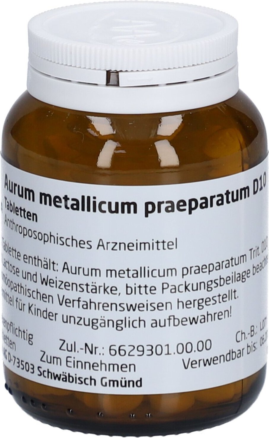 Aurum metallicum praeparatum D 10 Tabletten