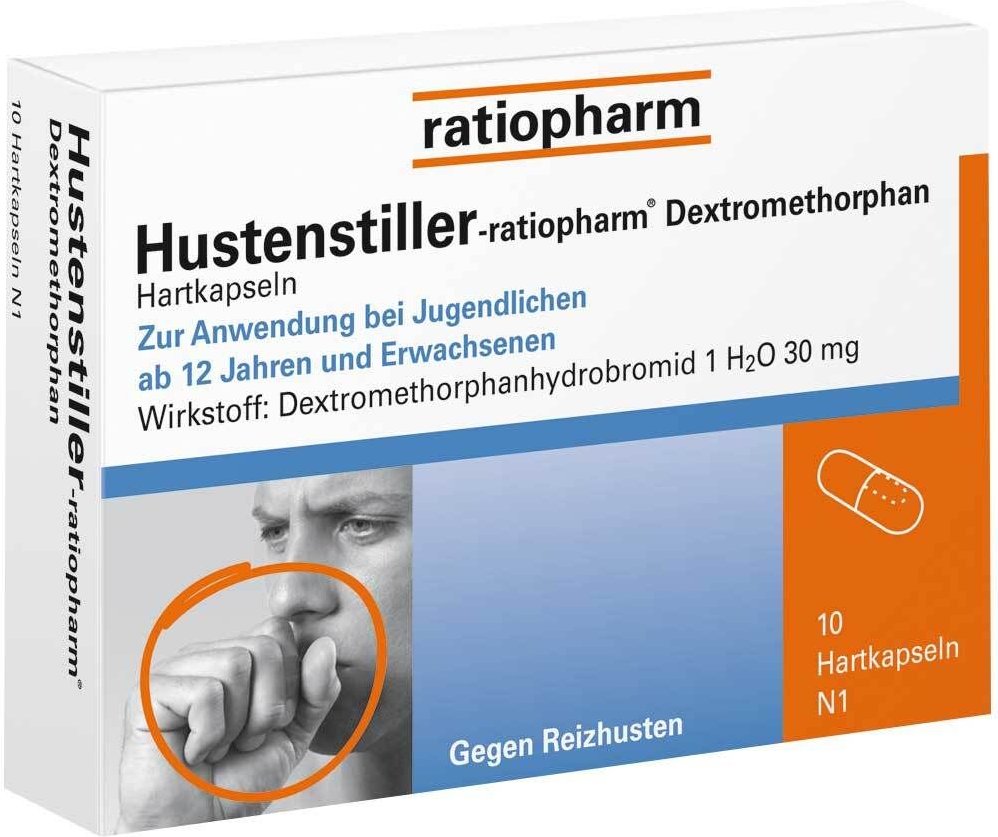 HUSTENSTILLER-ratiopharm Dextromethorphan Kapseln 10 St