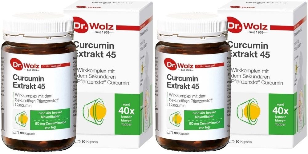 Curcumin Extrakt 45 Dr.Wolz Kapseln 2x 2x90 St