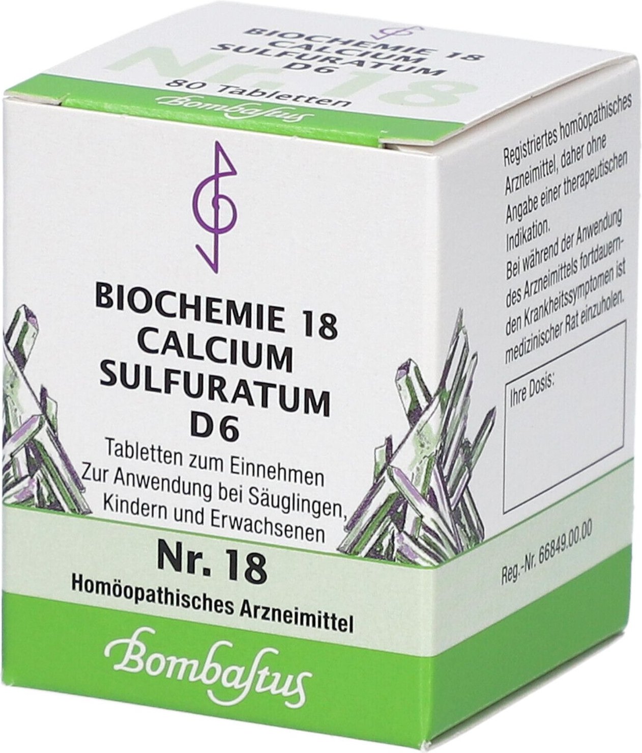 Biochemie 18 Calcium sulfuratum D 6 Tabletten 80 St
