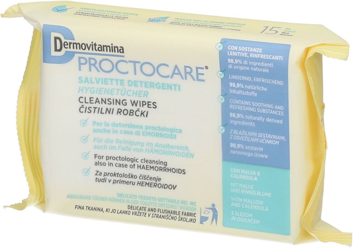 Dermovitamina Proctocare HYG 15 St Tücher