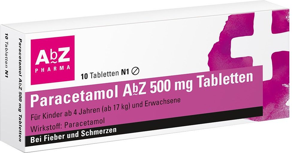Paracetamol AbZ 500 mg Tabletten 10 St