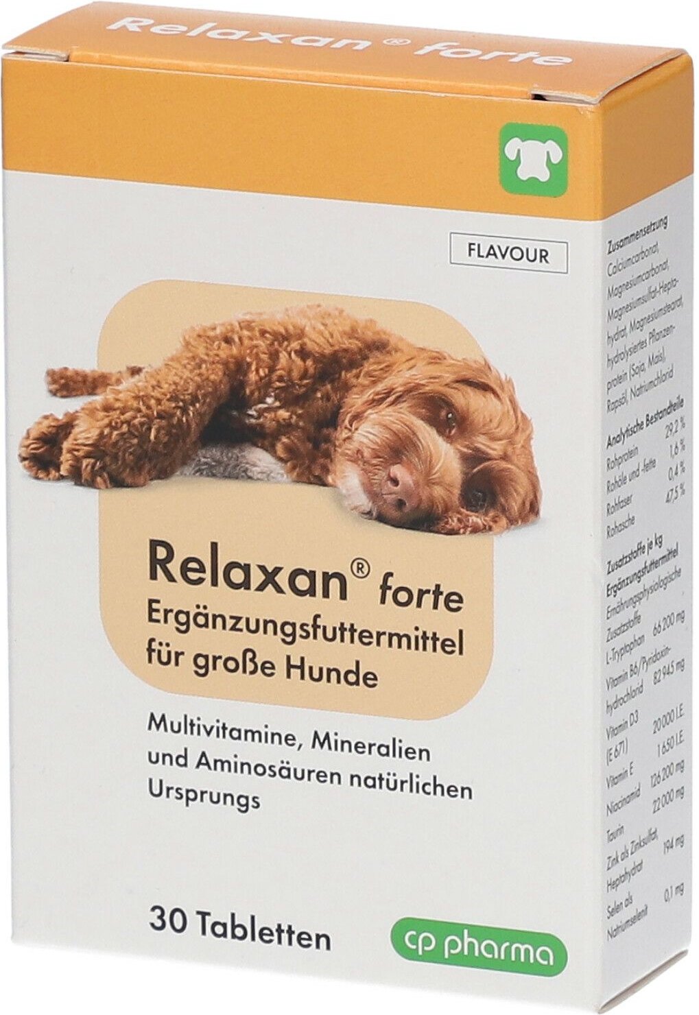 CP Relaxan forte Ergänz.Futterm.Tab.f.große Hunde 30 St Tabletten