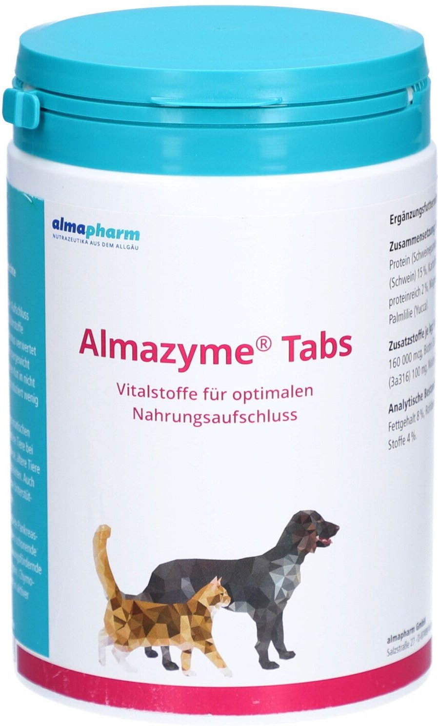 Almazyme Tabs Erg.-Futterm.f.Hunde u.Katzen 600 St Tabletten