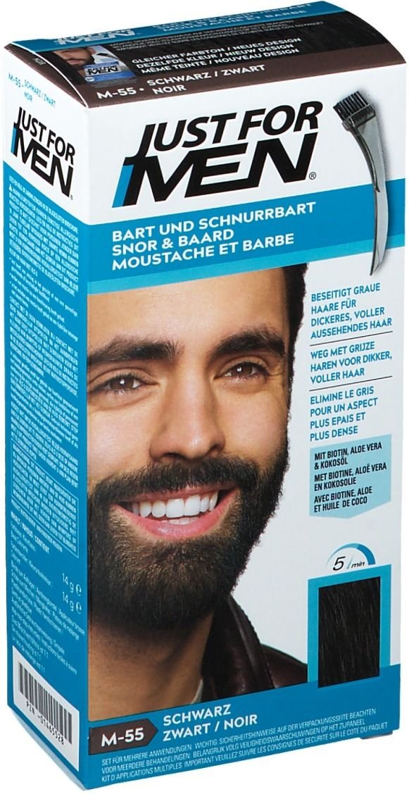 Just for men Brush in Color Gel schwarz 28,4 ml