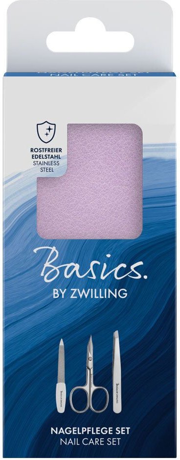 Zwilling Basics Etui Maniküre 3tlg.rosa 1 St Pinzette