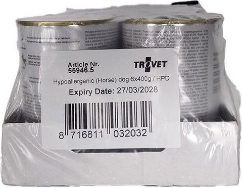 Trovet Hpd Hypoallergenic Hond Horse 6x400g Vmd 6x400 g Futter