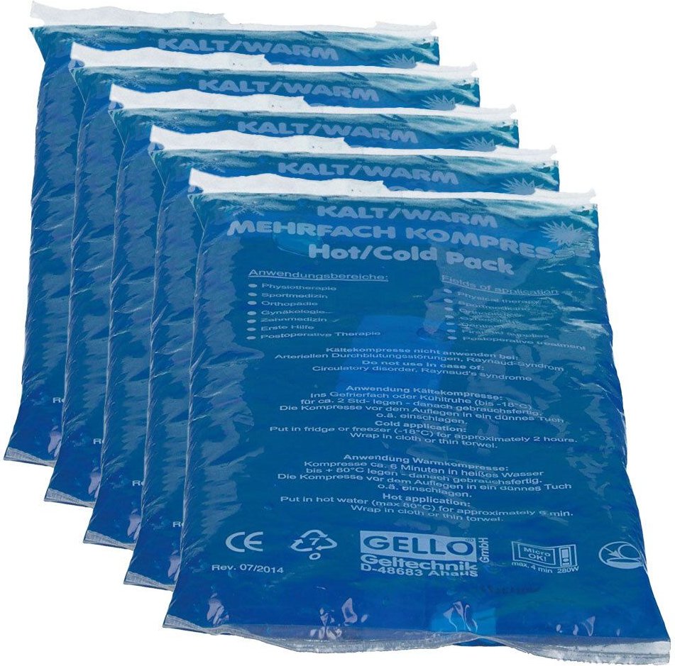 Kalt-Warm Mehrfachkompresse 13x14 cm lose 5x 5x1 St Kompressen