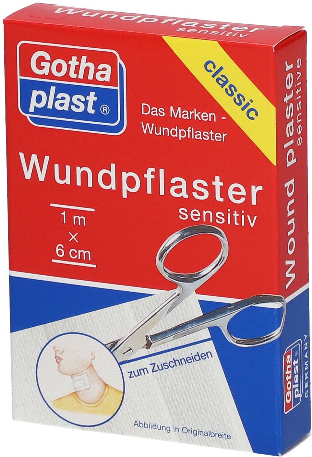 Gothaplast Wundpfl.sensitiv 6 cmx1 m geschnitten 1 St Pflaster