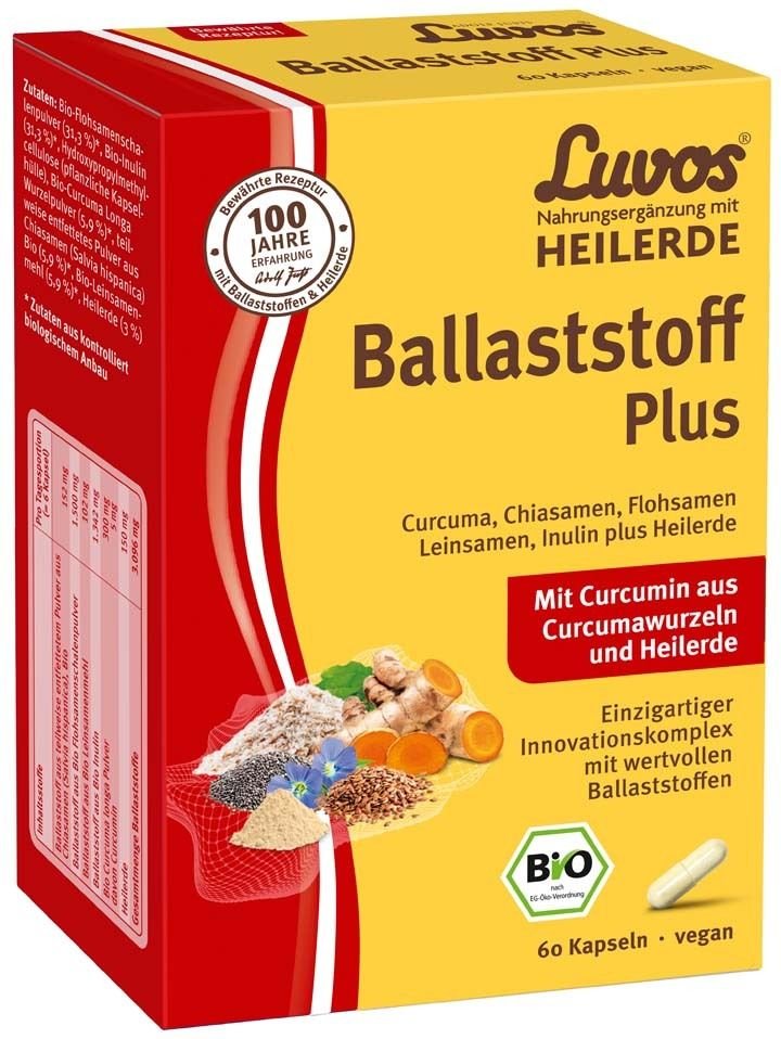 Luvos Heilerde Ballaststof Bio 60 St Kapseln