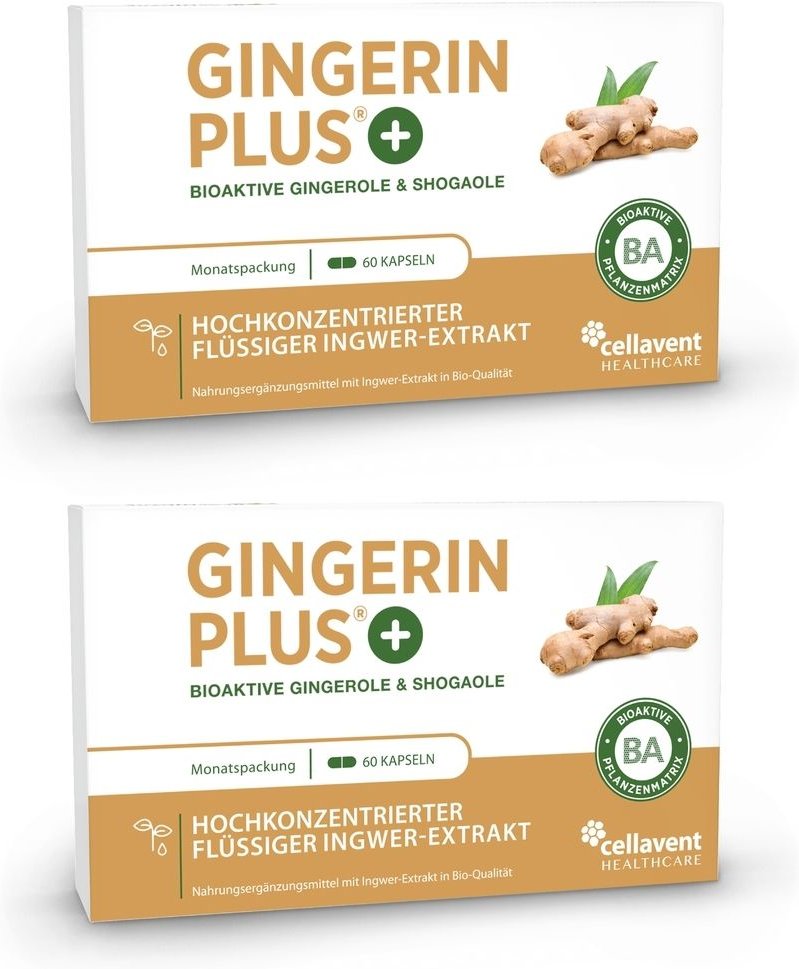 Gingerin Plus Bio 2x 2x60 St Kapseln