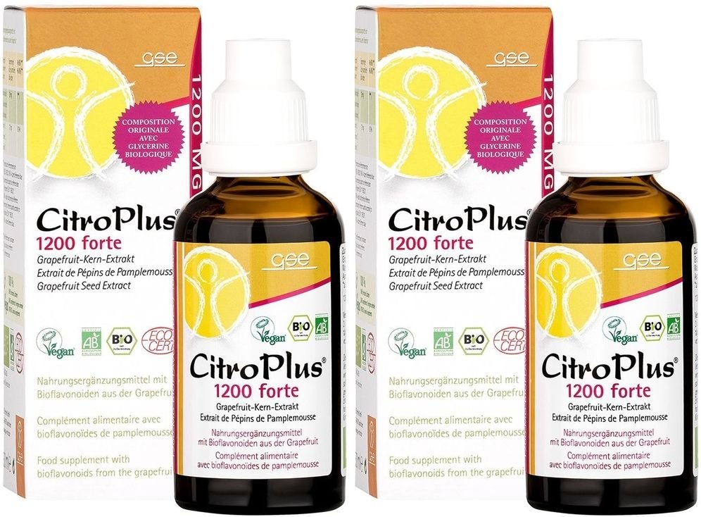 GSE CitroPlus 1200 Forte Bio Grapefruitkernextrakt 2x 2x100 ml Liquidum