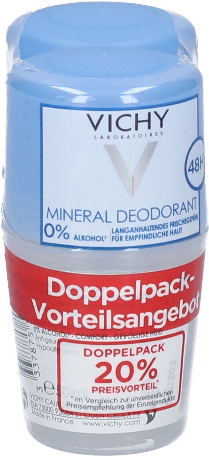 Vichy DEO Roll-on Mineral Doppelpack 2x50 ml Roller