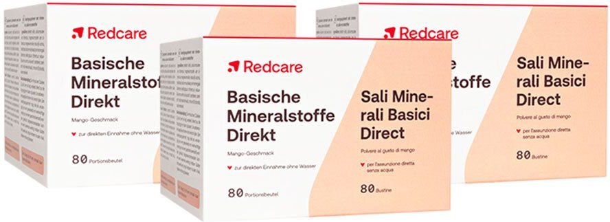 3x RedCare Basische Mineralstoffe Direkt 3x80 St Beutel
