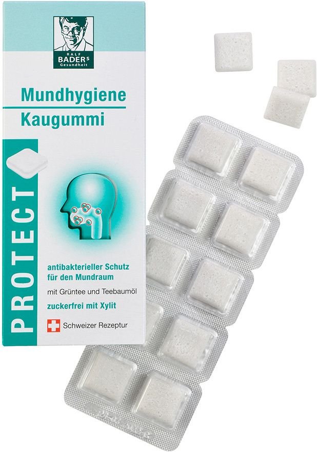 Baders Protect Gum Mundhygiene 20 St Kaugummi