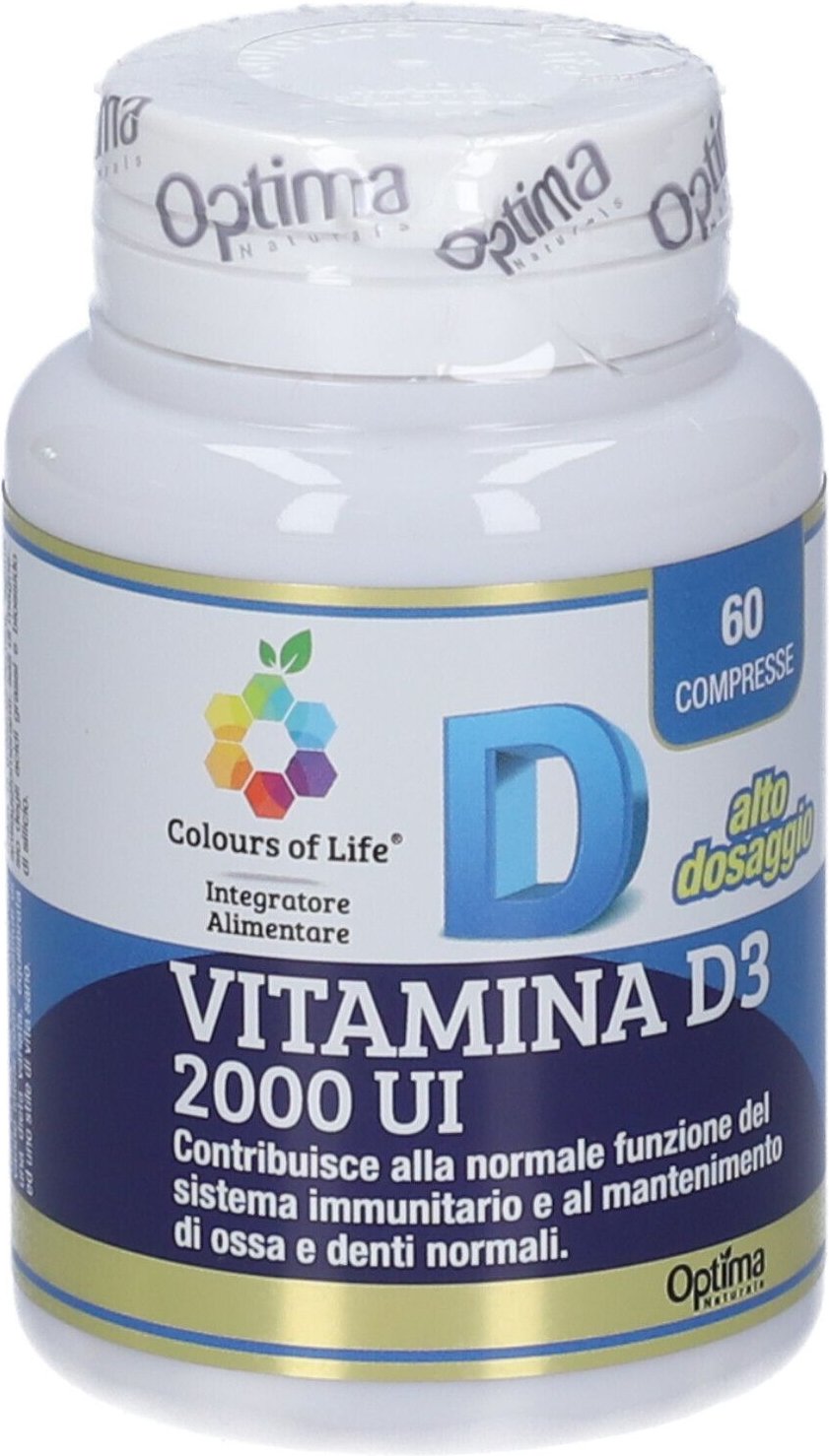 Vitamina D3 2000 60Cpr Colours 13,5 g Tabletten