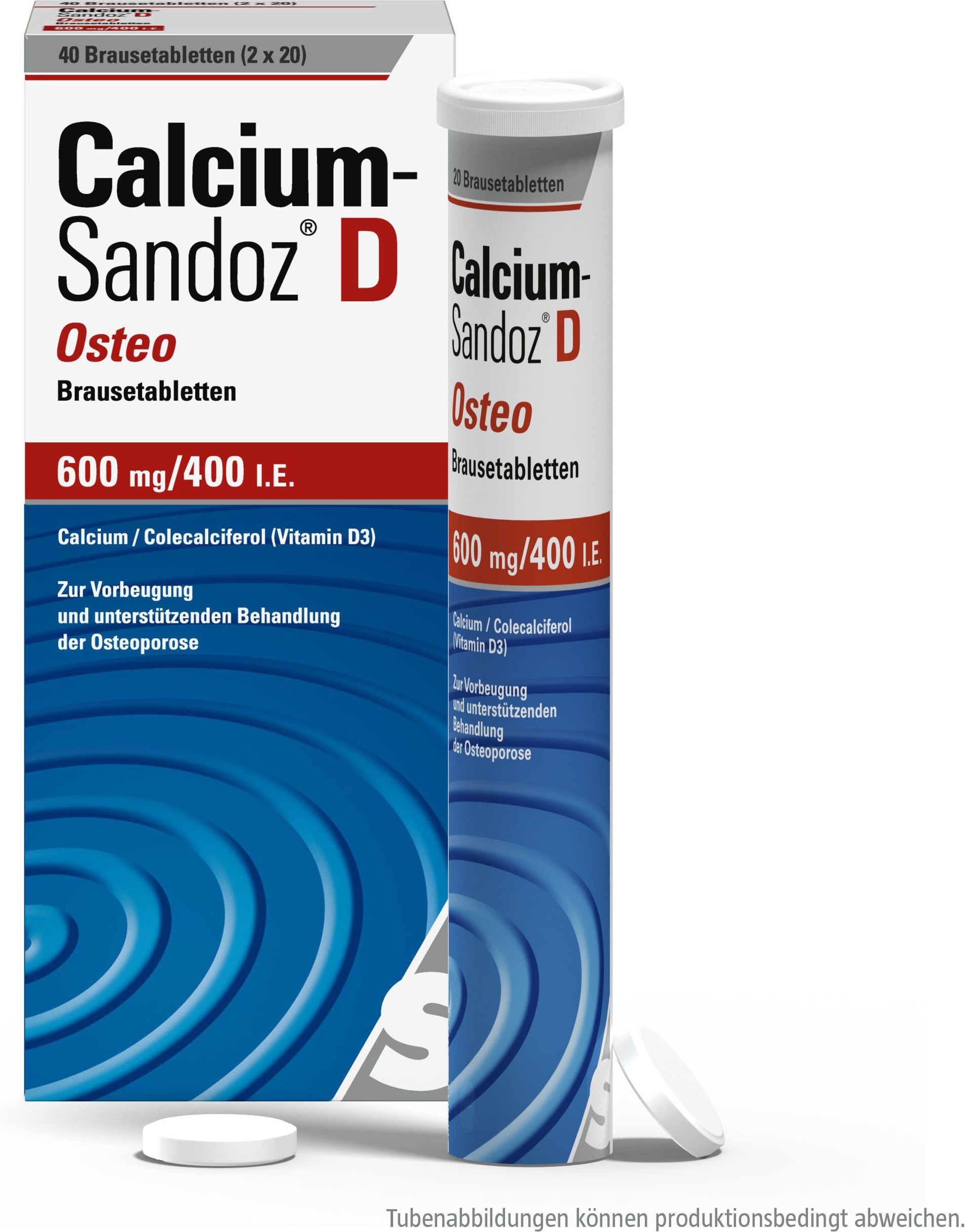 Calcium Sandoz D Osteo Brausetabletten 40 St