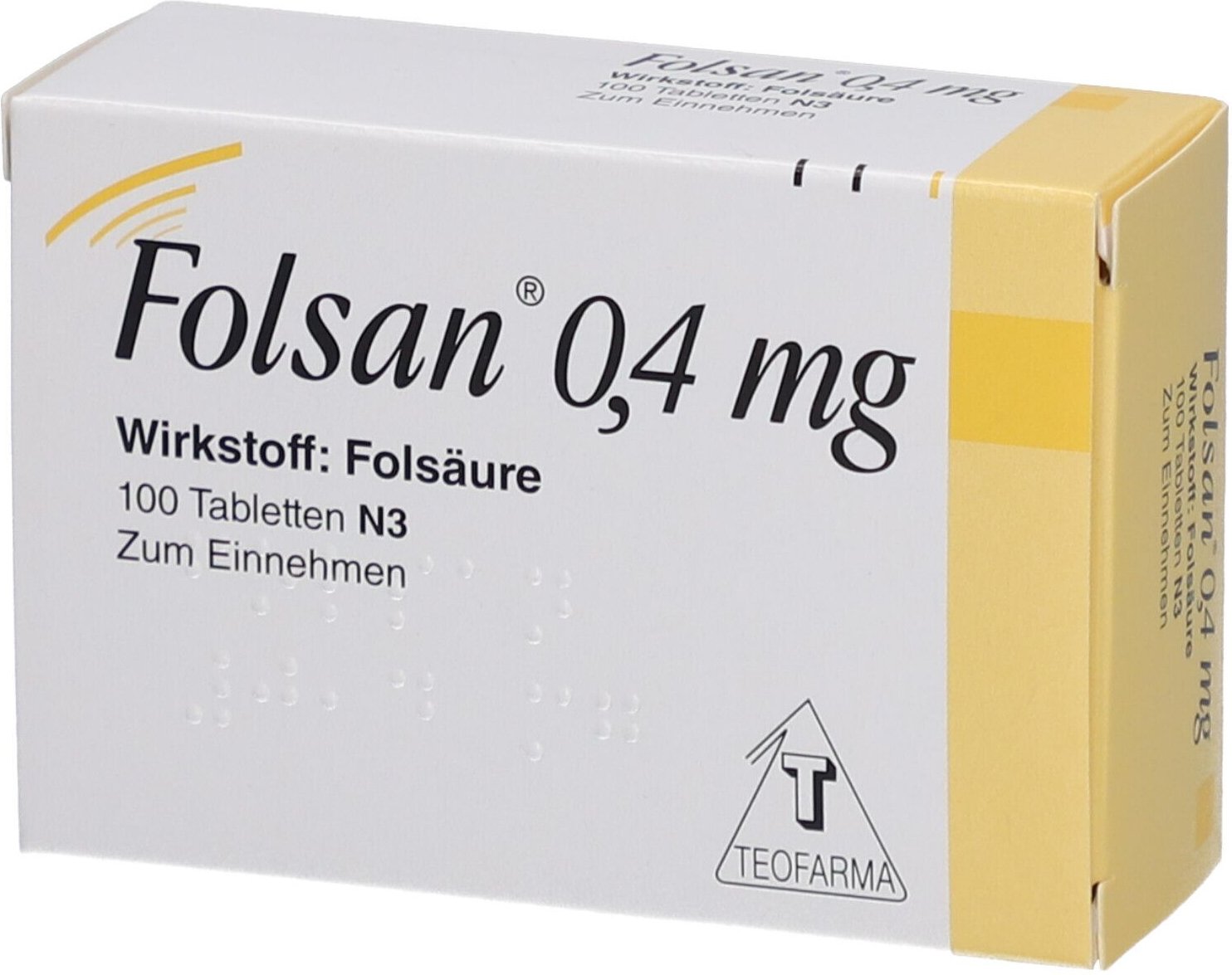 Folsan 0,4 mg Tabletten 100 St