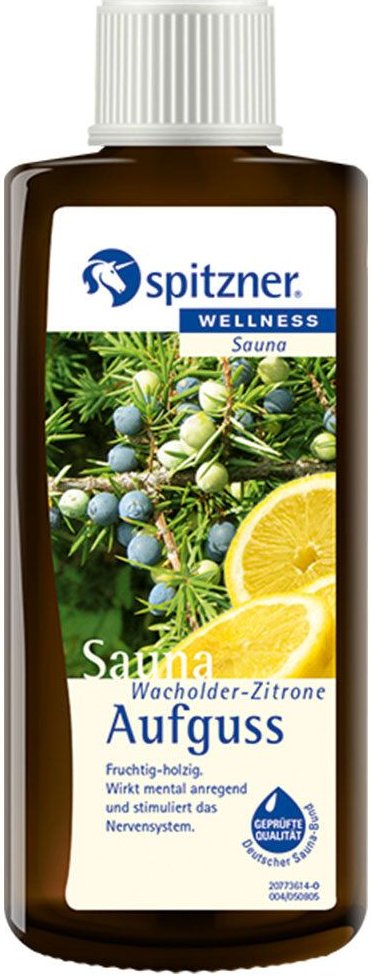 Spitzner Saunaaufguss Wacholder Zitrone Wellness 190 ml Konzentrat