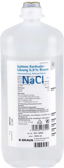 Isotone Kochsalz-Lösung 0,9% Braun Ecoflac Plus 10x1000 ml Infusionslösung