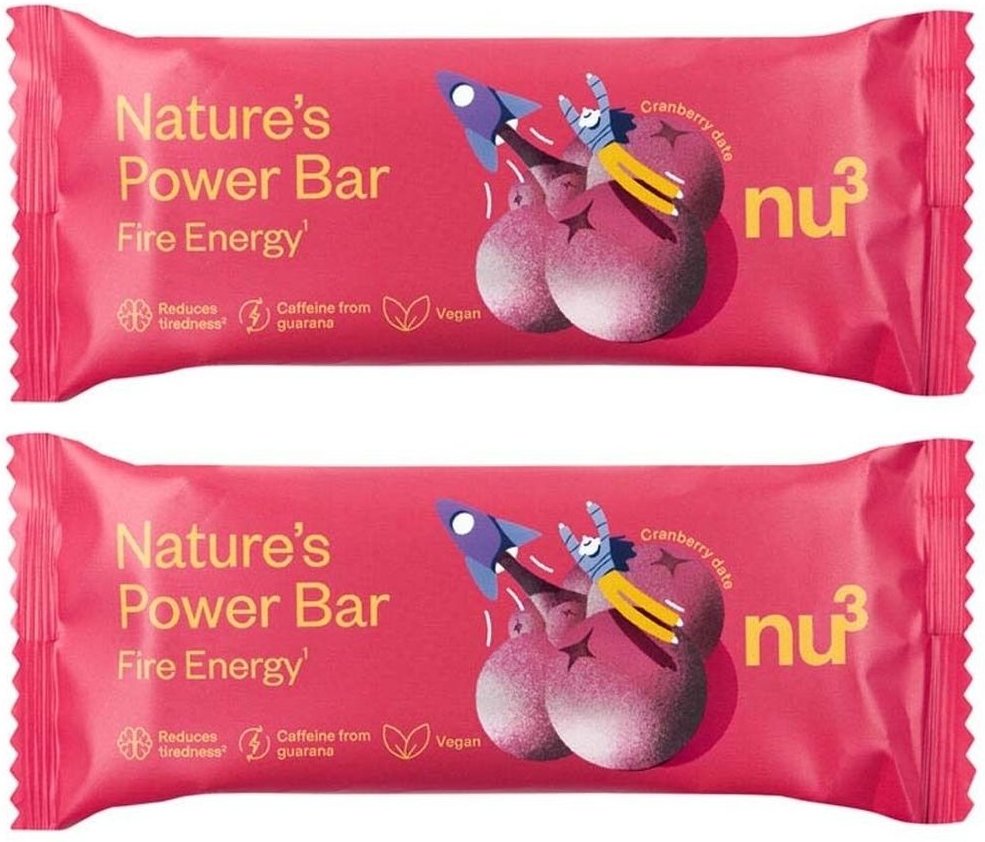nu3 Nature's Power Bar Fire Energy x2 2x38 g
