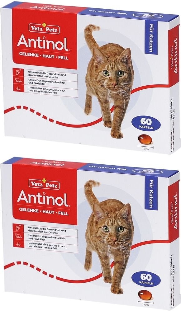 Antinol Katze, Packung mit 60 Tabletten x2 2x60 St Kapseln