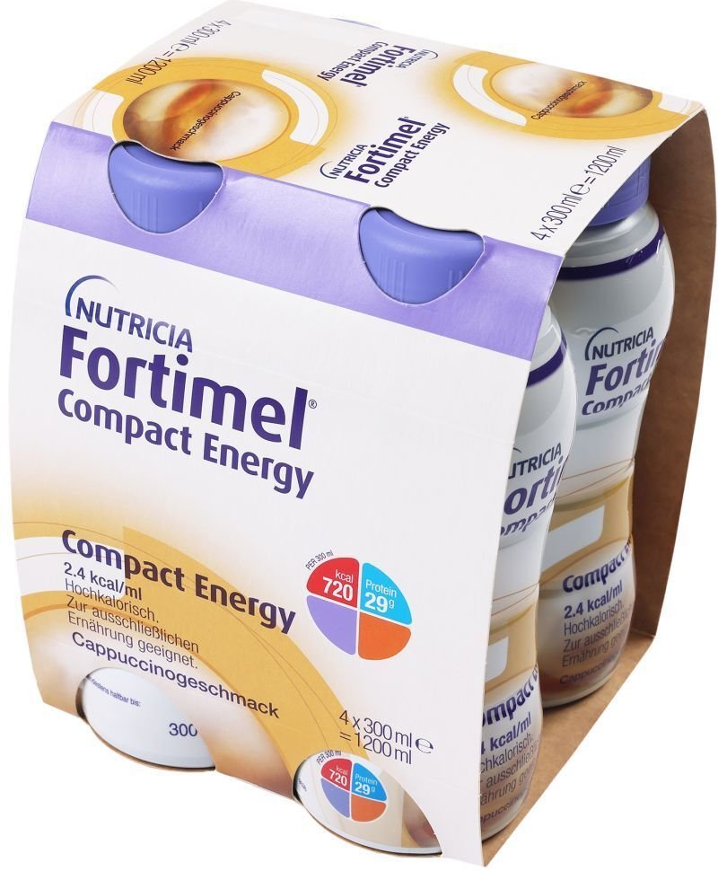 Fortimel Compact Energy Cappuccino 4x300 ml Flüssigkeit