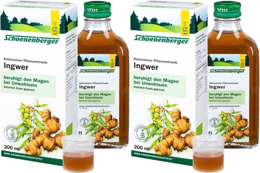 Ingwer Pfltrunk Schoenenb Bio 2x 2x200 ml Saft