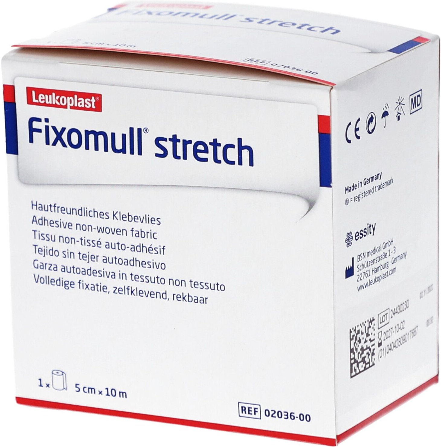 Fixomull stretch 5 cmx10 m 1 St Verband