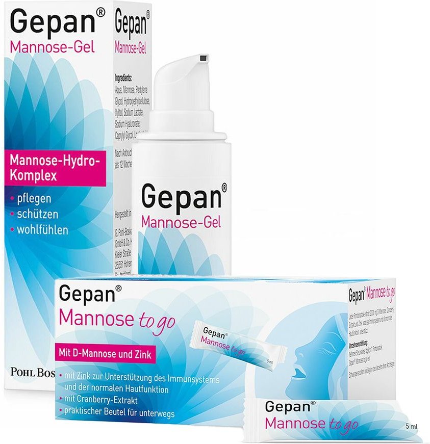 Gepan Mannose-Gel & Mannose to Go Lösung zum Einnehmen 1 St Set
