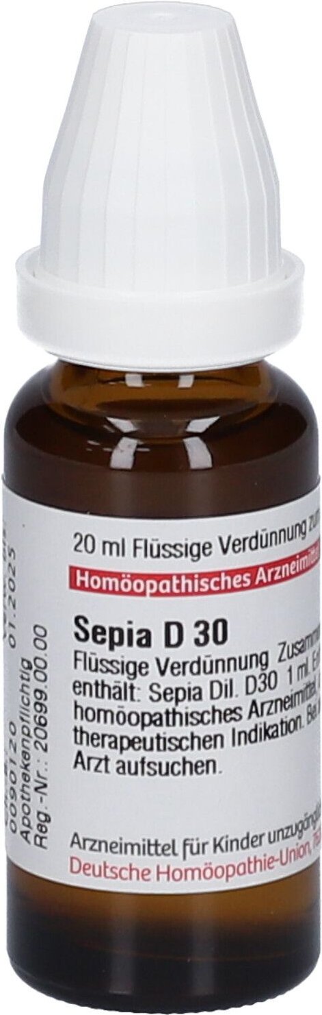 Sepia D 30 Dilution 20 ml