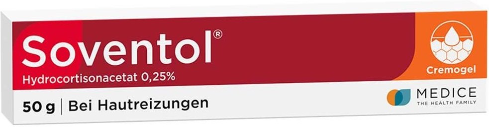 Soventol Hydrocortisonacetat 0,25% Cremogel bei Hautentzündungen