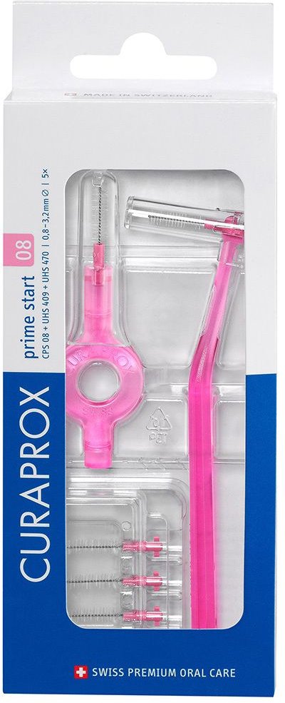 Curaprox Interdental Set CPS 08 mm pink 5+2 St 1 Zahnbürste
