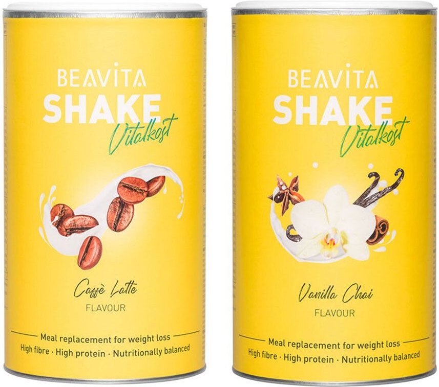 Binikifigur-Set Beavita Caffè Latte + Vanilla Chai 2x572 g Pulver