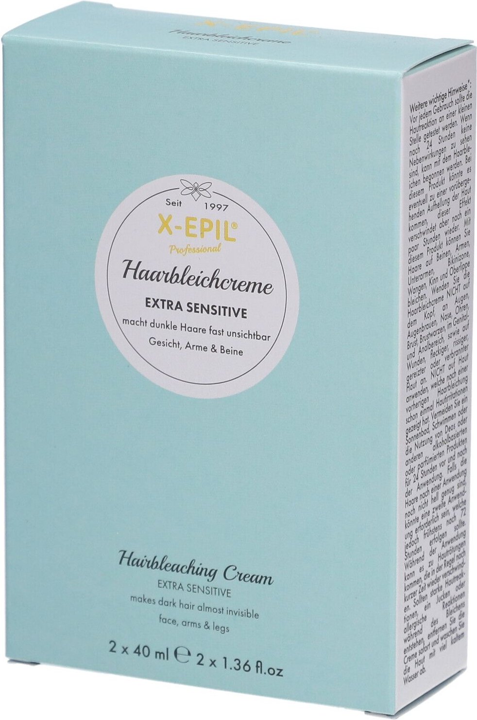 X-Epil Haarbleichcreme 2x40 ml Creme