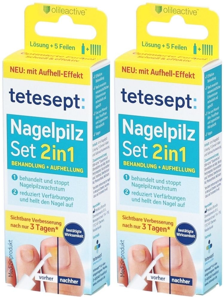 Tetesept Nagelpilz Set 2in1 2x 2x4 ml Kombipackung
