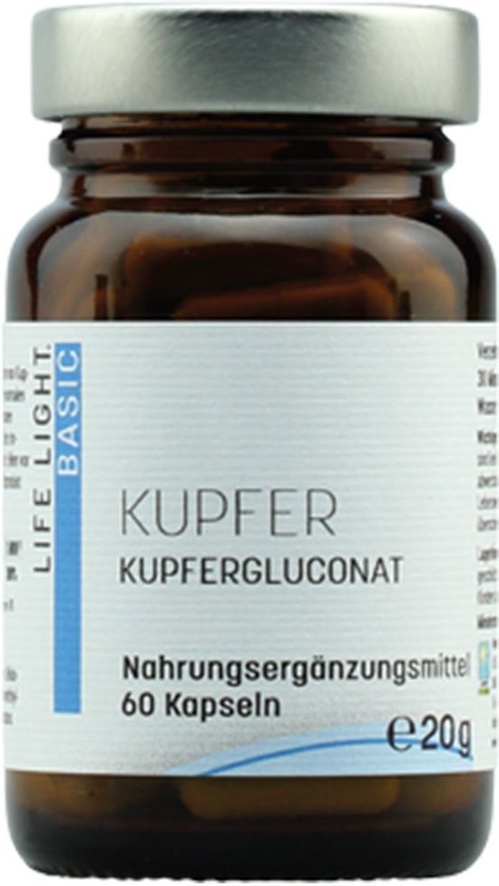 Kupfer 2 mg aus Kupfergluconat Kapseln 60 St