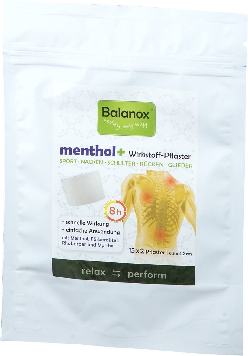 Balanox Menthol+ Wirkst.pfl 30 St Pflaster