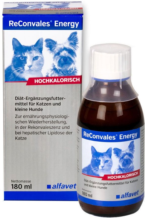 Reconvales Energy Diät-Erg.Futterm.f.kl.Hund/Katze 180 ml Flüssigkeit