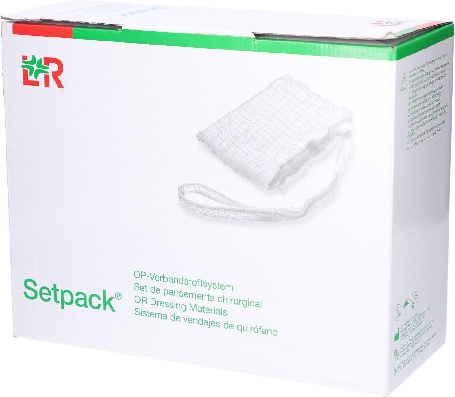 Bauchtuch lite steril 8x90cm 4fach weiß RK 26x2 St Tücher