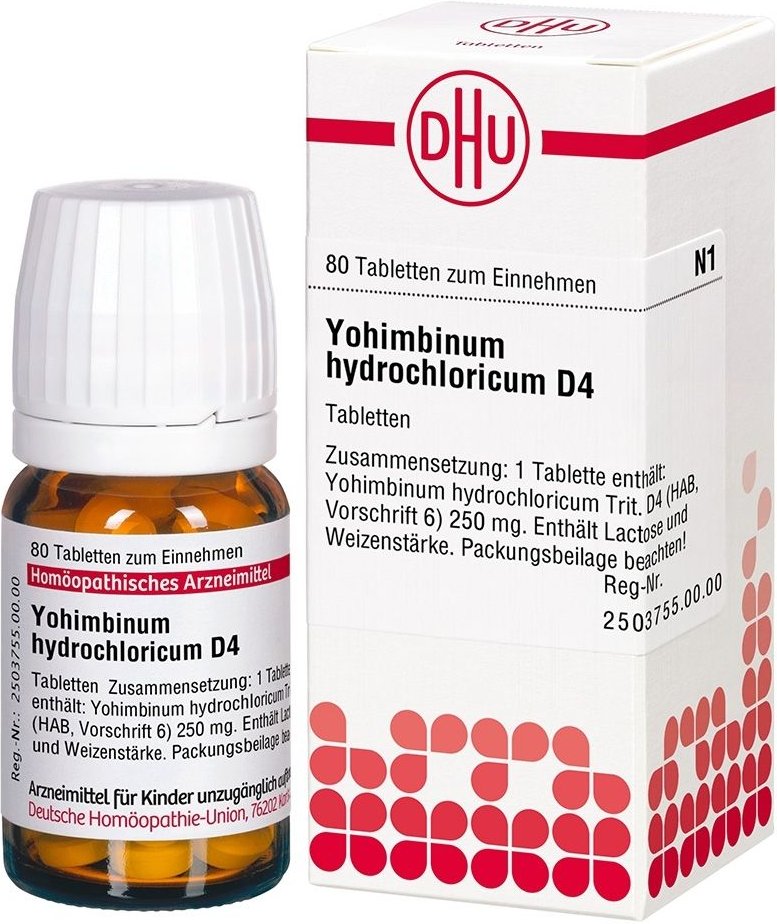 Yohimbinum Hydrochloricum D 4 Tabletten 80 St