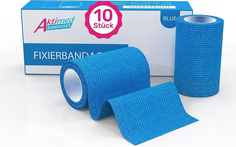 Aktimed Bandage Schutzverband blau 10 St Bandage(s)