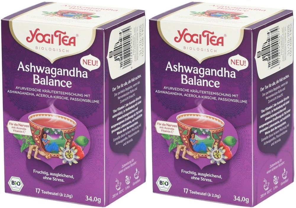 Yogi TEA Ashwagandha Balan Bio x2 2x17x2 g Filterbeutel