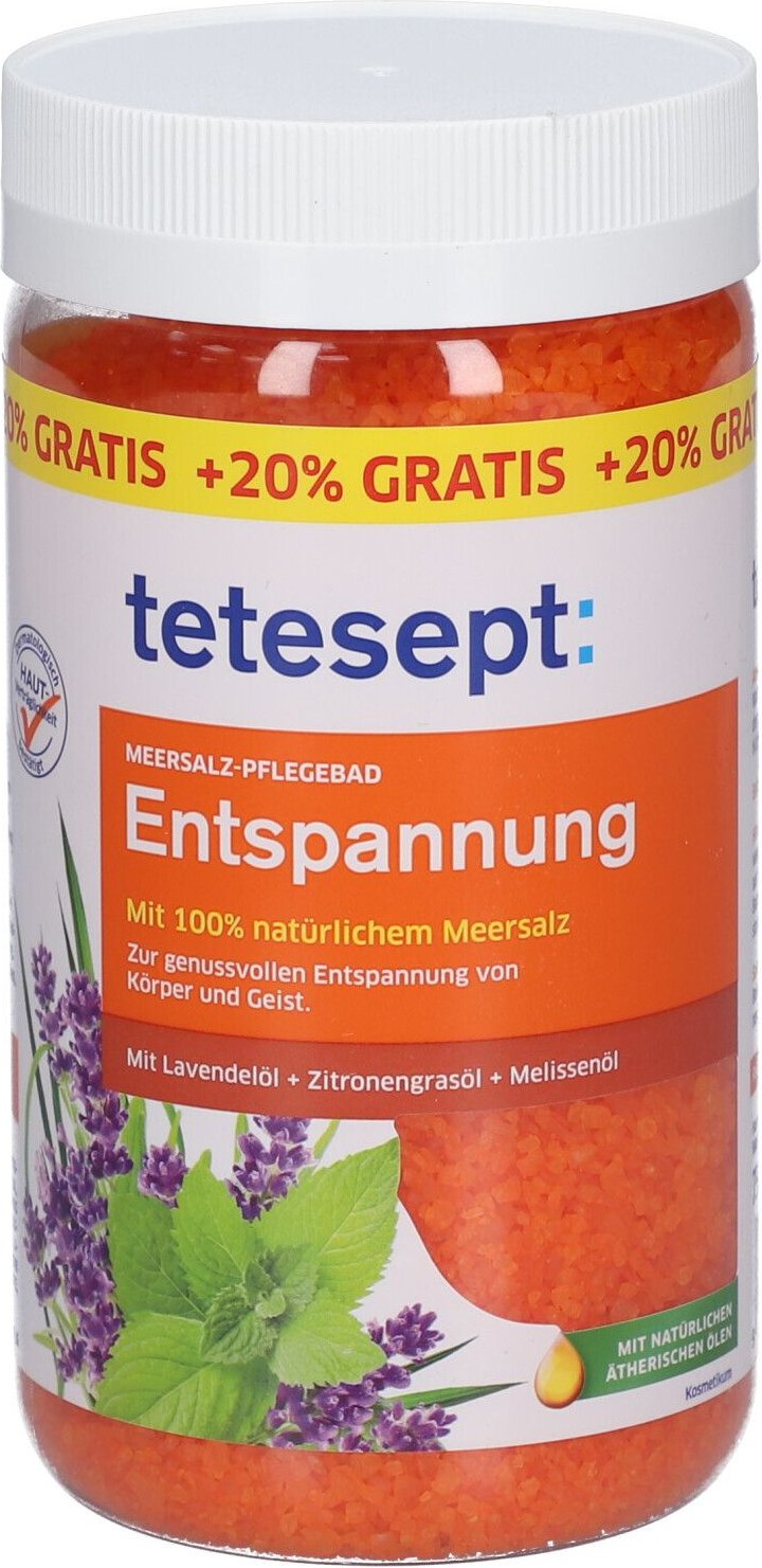 Tetesept Meersalz Entspann 900 g Badesalz